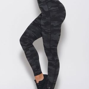 Bombshell Sportswear FIT Charcoal/Black Camo Leggings